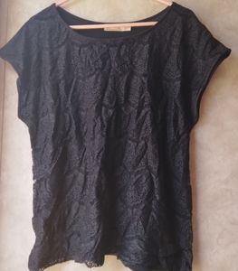 Faded glory black short sleeve shirt